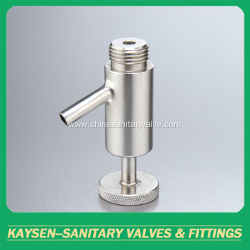 Sanitary threaded sample valves